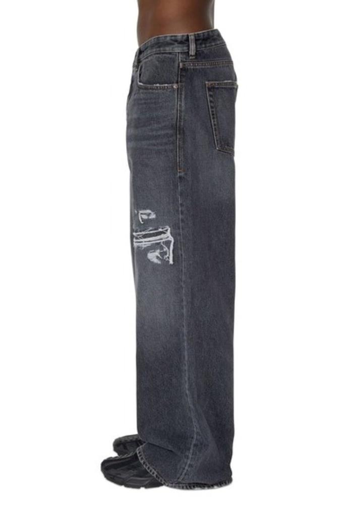 Denim Loose 02 [Diesel] Men's Pants, Fit, Straight, A06371007F6, 26inch, Black,