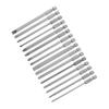 Uxcell Screwdriver Bit PH2 S2 Hex Magnetic Slotted Phillips Hex Torx Power Drill Bits 16-Piece Set, SL3/4/5/6, H3/4/5/6, (4/4.5/5.0/6.0), Steel, 1/4"