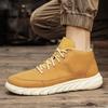 Men's shoes retro sports big yellow boots shoes men's tooling shoes daily casual shoes outdoor hiking shoes
