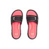 Under Armour Comfortable Rubber Sole Slide Sandals Women Footwear Black Red 1287319-004