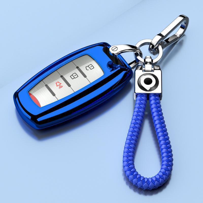 Great Wall Poer Key Case (19-24): Elite 2.4T Protective Shell with Hanging Buckle for 4WD Navigator