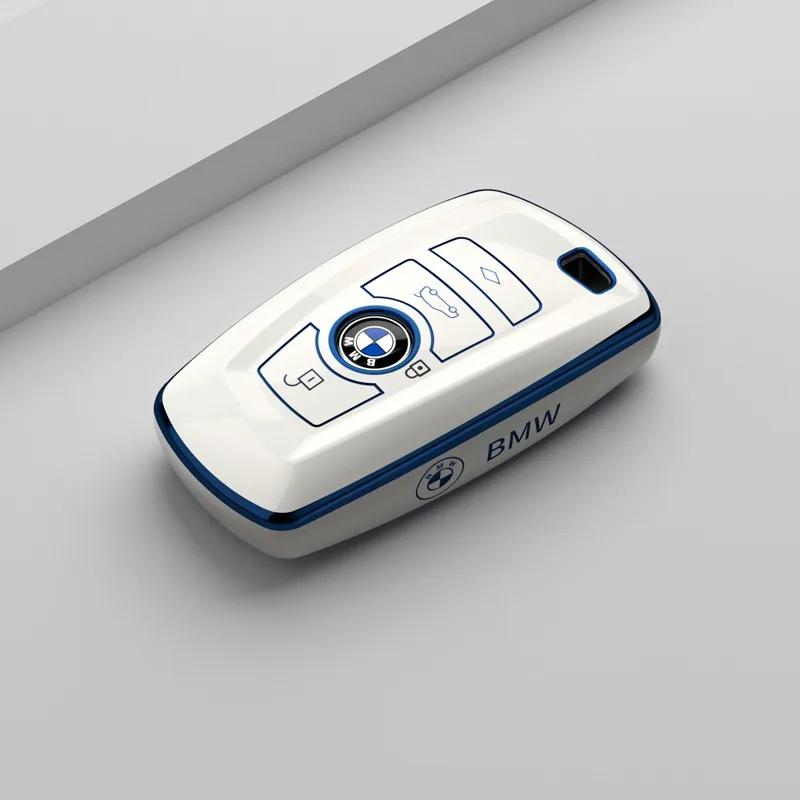 Car Sticker Hot 2025 New Fashion Style TPU Car Key Cover Case Shell For BMW 1 2 3 4 5 Sery F20 F21 F30 F31 F25 F01 F02 530i 550i
