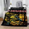 Rock Band I-Iron M-Maiden Printed Blanket Kids Warm Blankets Flannel Soft and Comfortable Blanket Bed Linings Birthday Gift