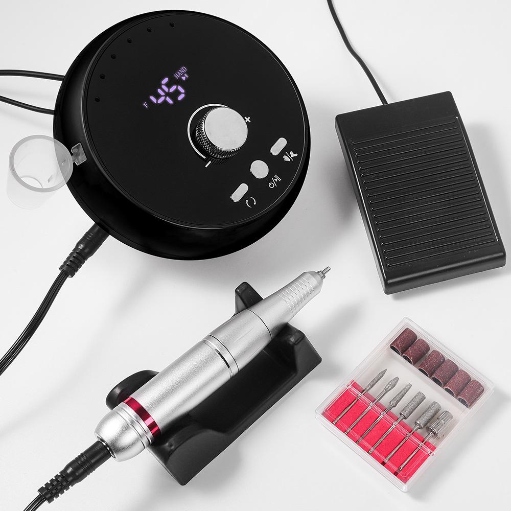 Electric Nail Drill 203: 45000 RPM Manicure & Pedicure File for Nail Removal & Polishing