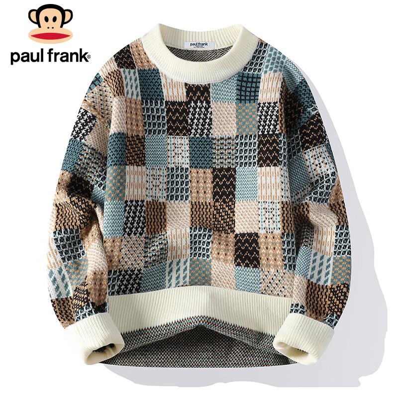 Paul Frank Men's Plaid Color-Block Knit Sweater