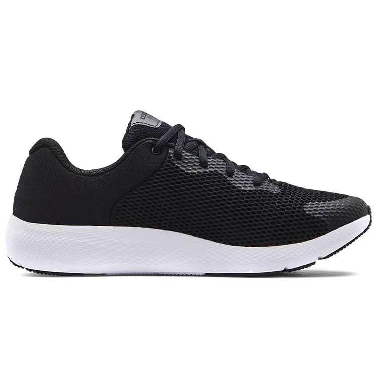 Under Armour Charged Pursuit 2 Big Logo - Black White Men Sneakers 3024138-001