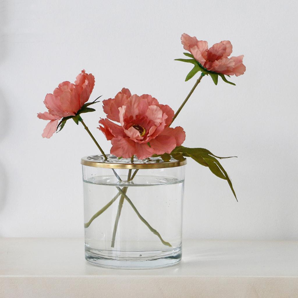 Vložka s květinou Kovová mřížka pro domácí středový prvek 15,2 cm průměr