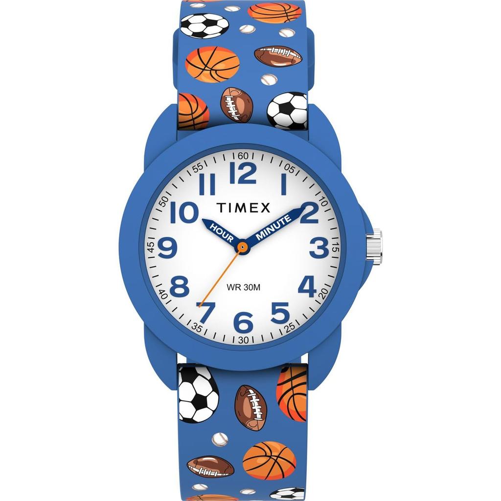 TIMEX Çocuk Analog Kuvars Saat 30M Suya Dayanıklı Beyaz Kadran Akrilik Kristal TW2Y59900