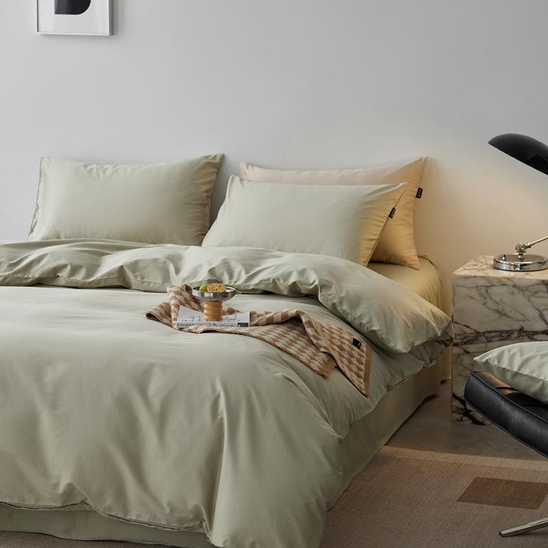 

Хлопок Чистый Хлопок Набор из 4 предметов Класс А Материнский Младенческий Сорт Длинноволокнистый Хлопок Высококачественный Легкая Роскошь Простая Простыня Матрас Постельное белье 1.2m bed sheet three-piece set 1.5 * 2.0 quilt трава зеленый