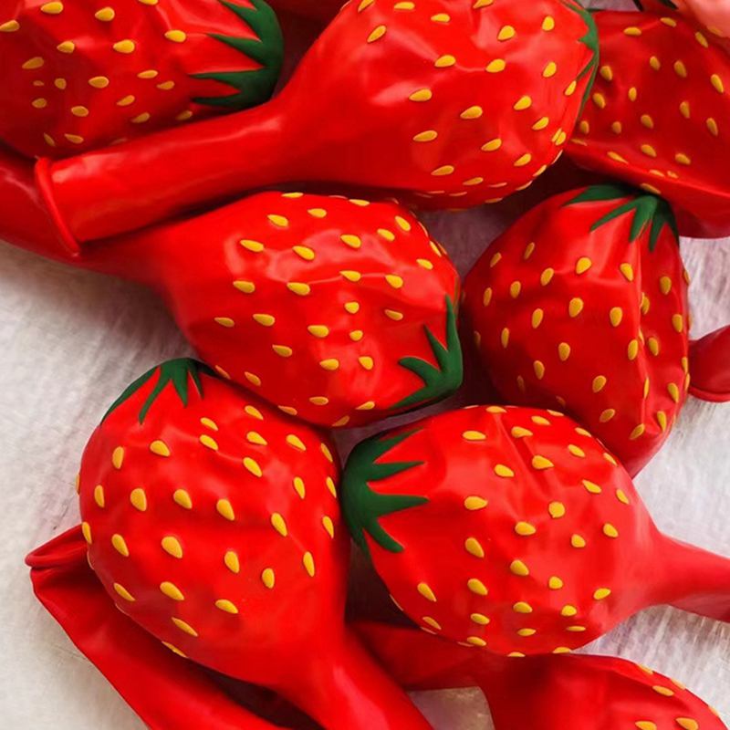 

12-дюймовый воздушный шар с клубникой, арбузом и фруктами, летний пляжный воздушный шар для гавайской вечеринки, детский день рождения, фестиваль, Гавайская вечеринка, Globos 100pcs&12INCH красный