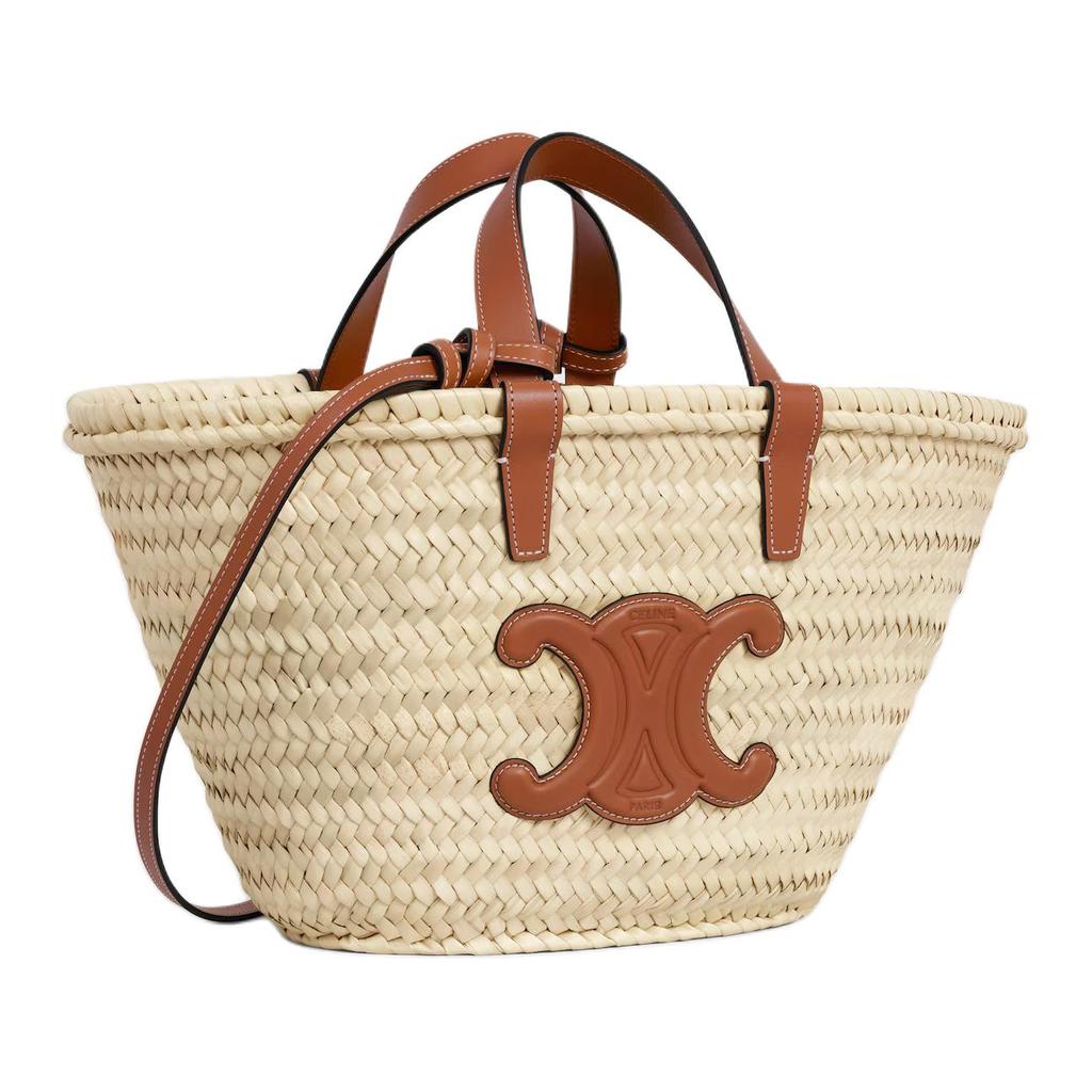 Celine Woven Palm Leaf Shoulder Crossbody Handbag Women handbags Brown 113832CGG-04LU