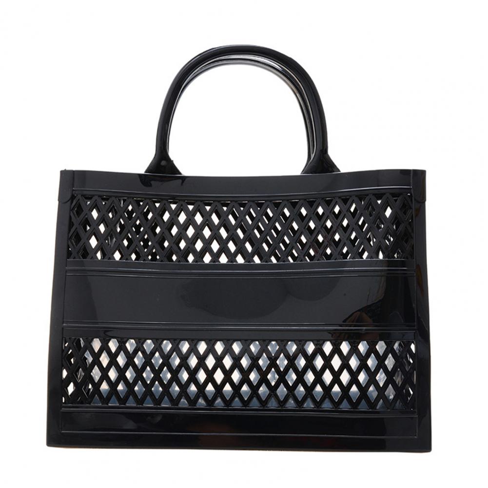 Hollow Beach Tote Bag PVC Portable Sandproof Waterproof Toiletries Grocery Vacation Swimming Tote Handbag Portable Travel bag