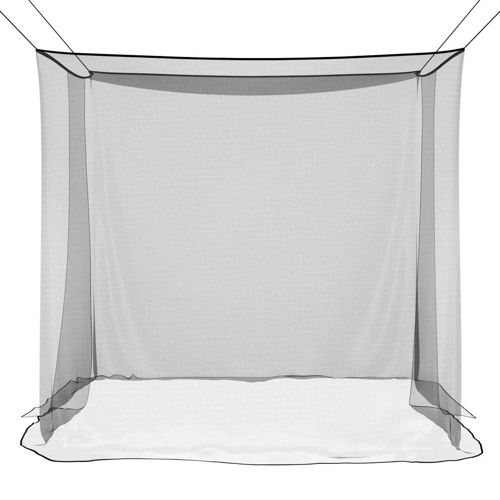 Mosquito Net for Bed 156 Meshes Black 220 x 180 x 180 cm
