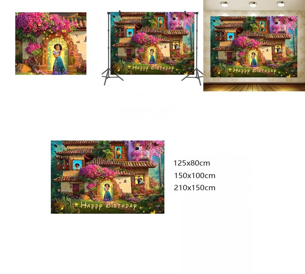 Förtrollande Disney Encanto Mirabel Födelsedagsparty Fotobakgrund Banner