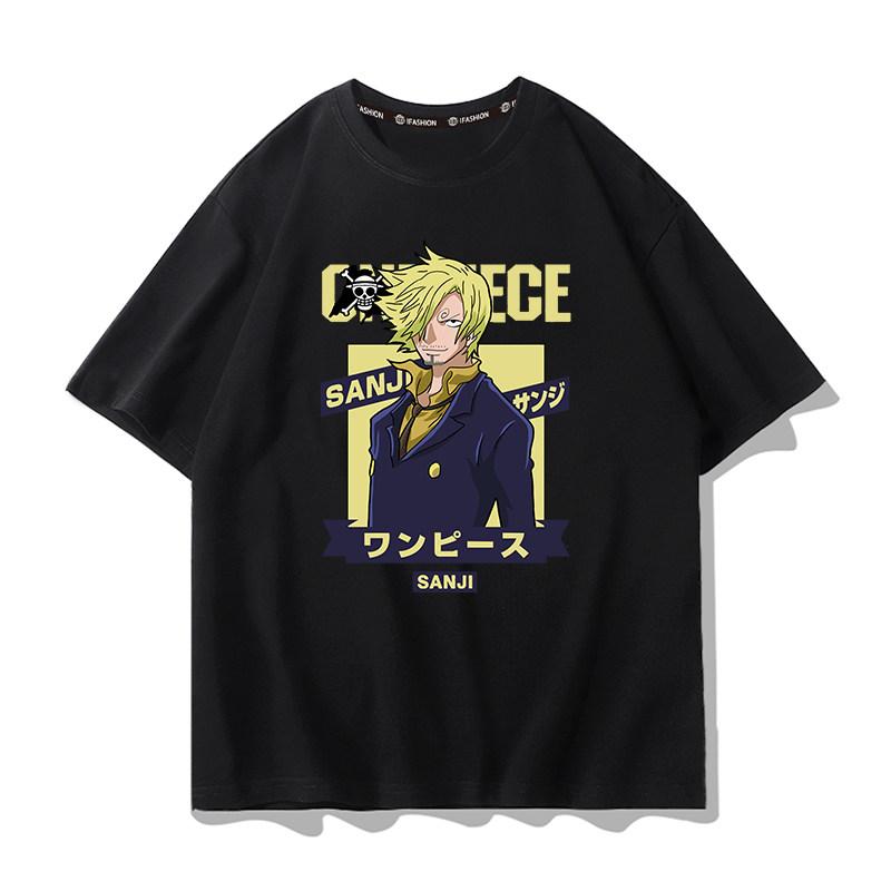 Koszulka z grafiką One Piece Luffy ACE Anime Tee Męska Moda Letnia 2026 Oversize Street Casual Y2K Topy Odzież Streetwear