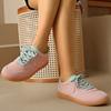 Fashion Women Sneakers Spring Lace Up Sports Shoes Women Autumn Breathable Plus Size 35-44 Sneakers Woman Suede Sewing Casual Shoe Flats