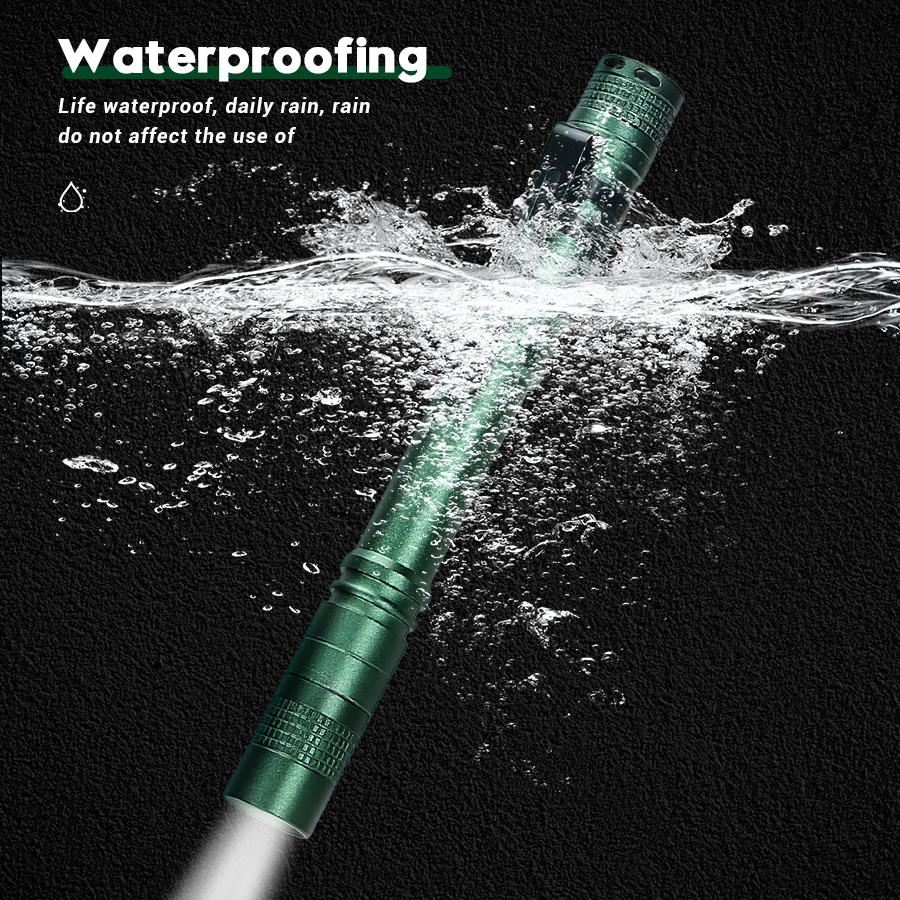 Portable Mini LED EDC Flashlight With Pen Clip Handheld Ultra Pocket Torch Use AAA Battery For Outdoor Emergency Lamp Kids Gift