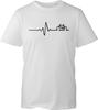 Cycling Heartbeat T-Shirt Funny Gift Mountain Bike Riding Adventure Cool Tee Top