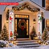 2pcs Christmas Cartoon Door Couplet 12x70.8in