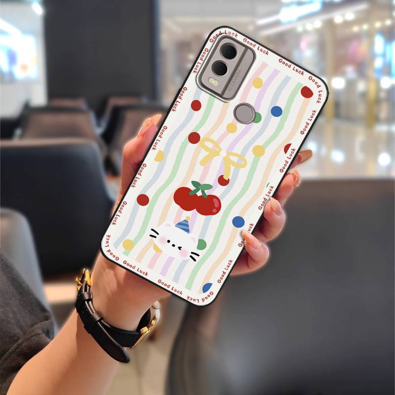 Silicone Animals Phone Case For Nokia C22 Waterproof Protective Anti-dust Cartoon Graffiti Durable Fashion Design Cute