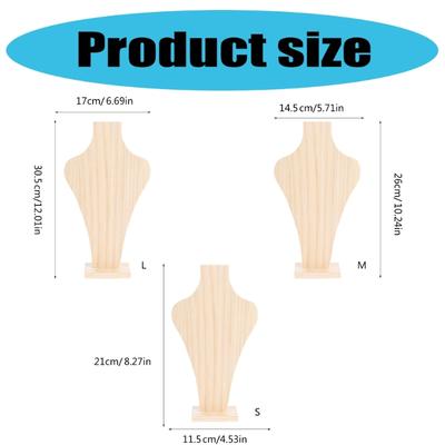 Elegante Supporto per Collane per Negozi di Gioielli e Mostre Manichino Smontabile Forma Supporto per Accessori da Donna