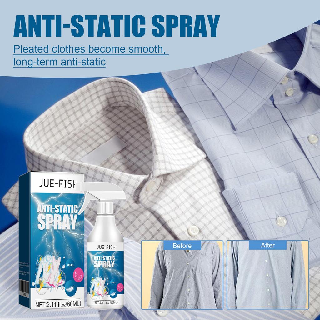 JUE FISH anti-static spray for home clothes, quilts, anti-static down jacket care spray