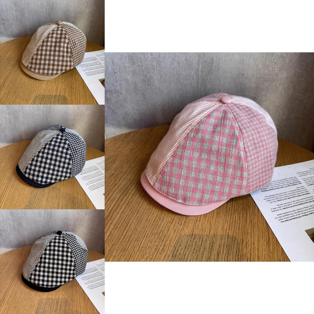 Retro Style Cotton Tilled Cap For Ladies With Sun Protection And Wind Resistance