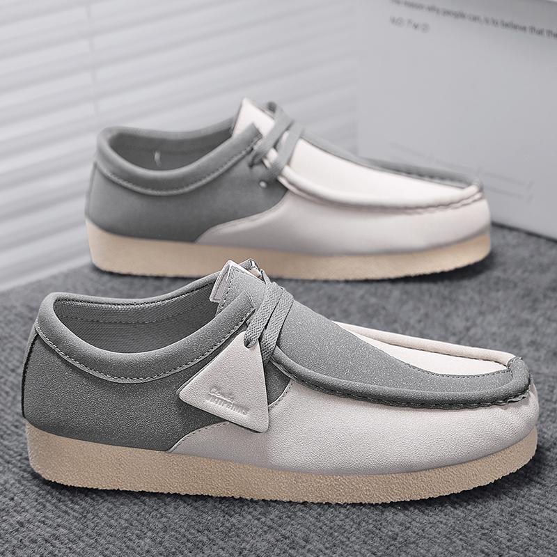 Chaussures Décontractées Vintage pour Hommes Mocassins Baskets en Daim Confortables Chaussures Bateau de Marche