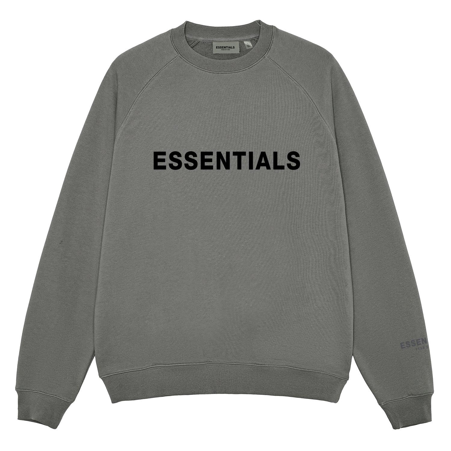 

Свитшот FOG Essentials с силиконовыми буквами и круглым вырезом - Унисекс, Тренд Уличной моды Small