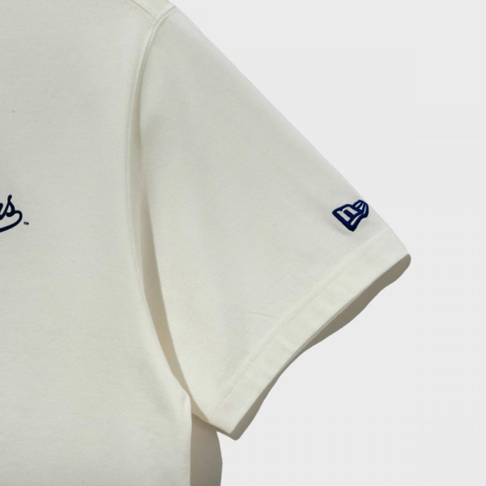 New Era Mlb La Dodgers Cheering Food T shirT Off whiTe 14536500