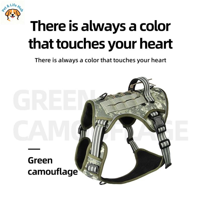 551 New Multifunctional Tactical Pet Harness for Large Dogs Wear-Resistant Anti-Bite Dog Leash Malinois Training Working Vest