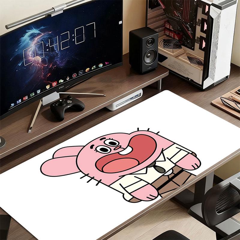 Richard Gumball Mouse Pad, Large Gaming Desk Mat, Non-slip XXL Mousepad for Laptop & Tablet, Mini PC Playmat with Stitched Edges
