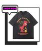 TKPA Vintage Anime Distressed Short Sleeve T-Shirt for Men & Women - Dark Style Retro American Heavyweight.