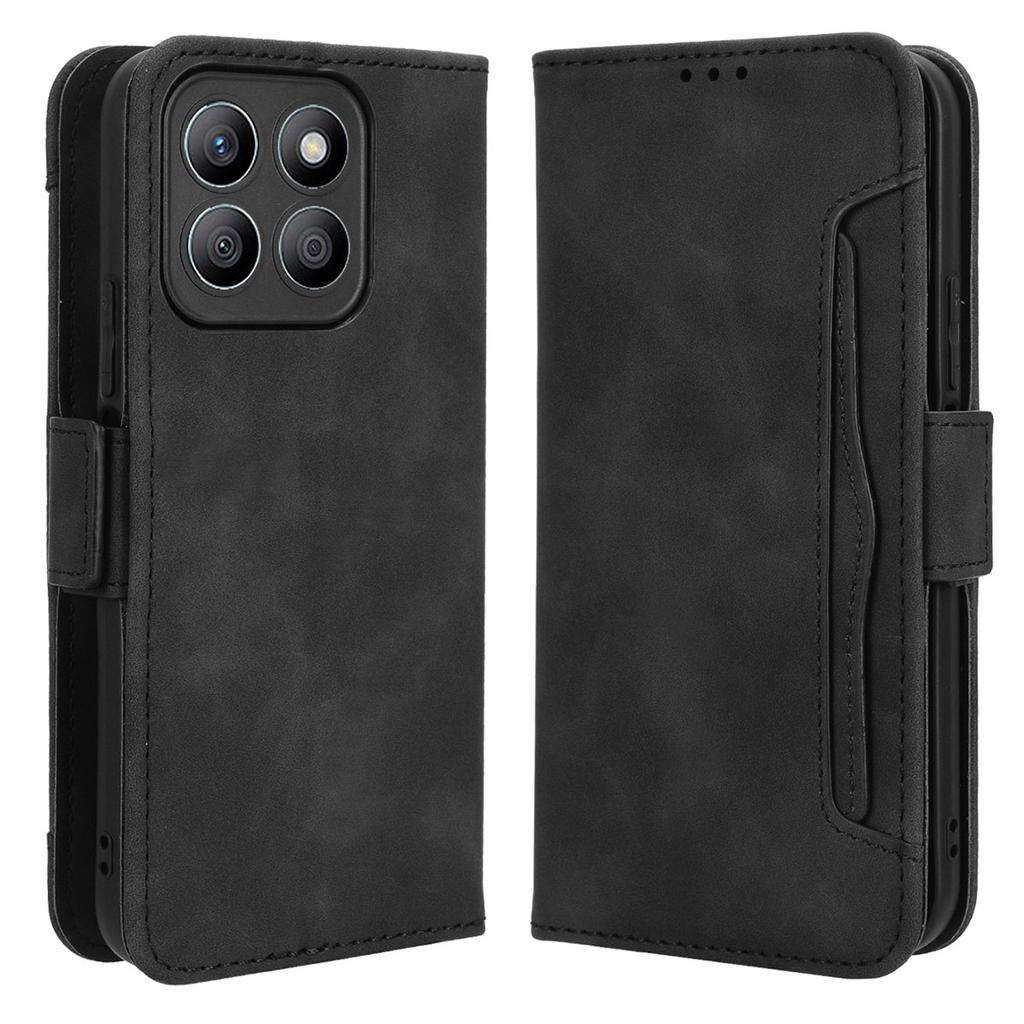 For Honor X8b 4G PU Leather Phone Case Stand Mobile Cover with Multiple Card Slots