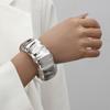 Hand jewelry exaggerated fashion irregular design feeling pleated personality bracelet ins cold wind bracelet