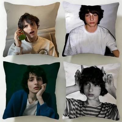 Popular Actor Finn Wolfhard Cushion Cover Soft & Easy-Wash Pillow Case – Versatile for Couch, Bed, Travel and Office