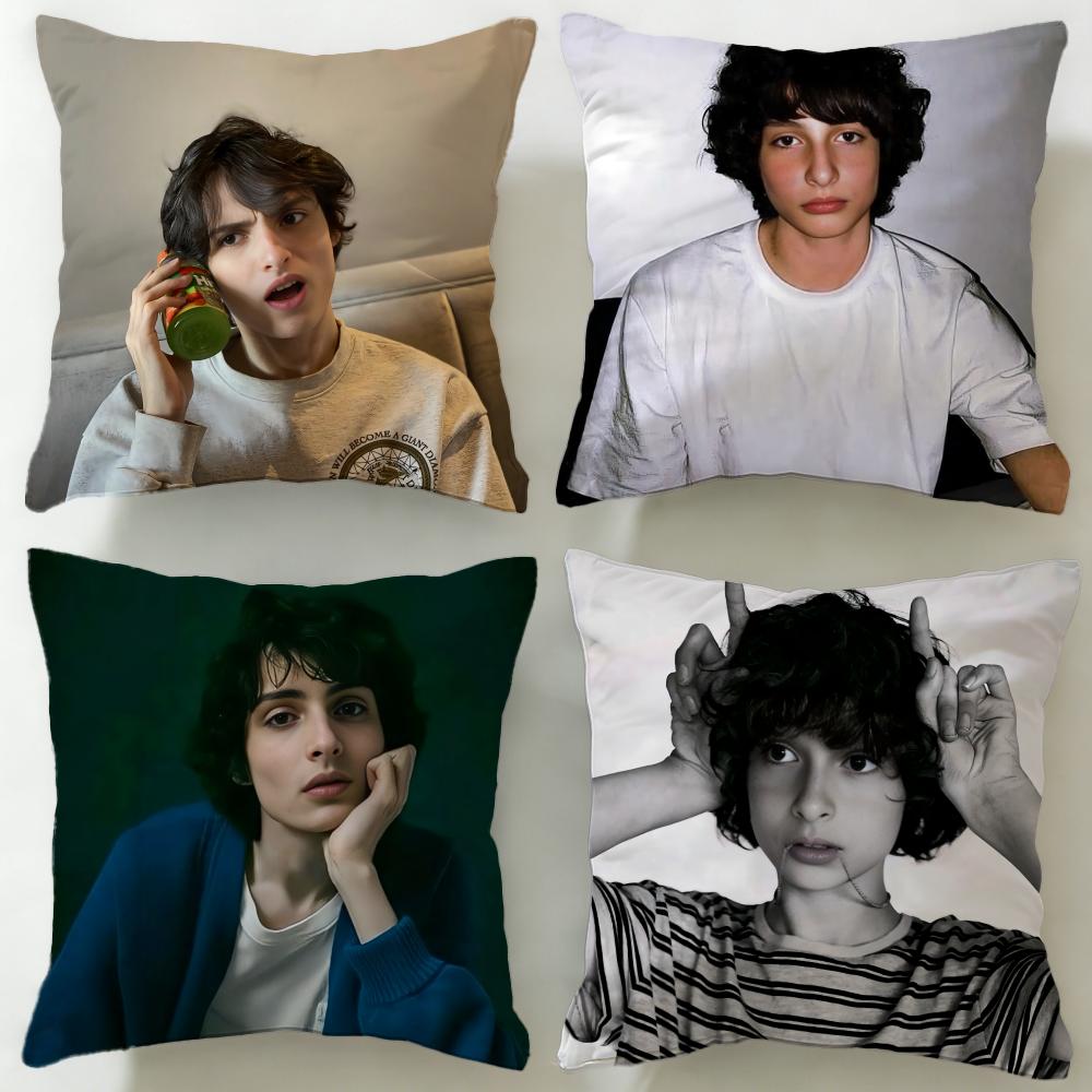 Jessica Chen Unisex Popular Actor Finn Wolfhard Cushion Cover Soft & Easy-Wash Pillow Case – Versatile For Couch, Bed, Travel And Office