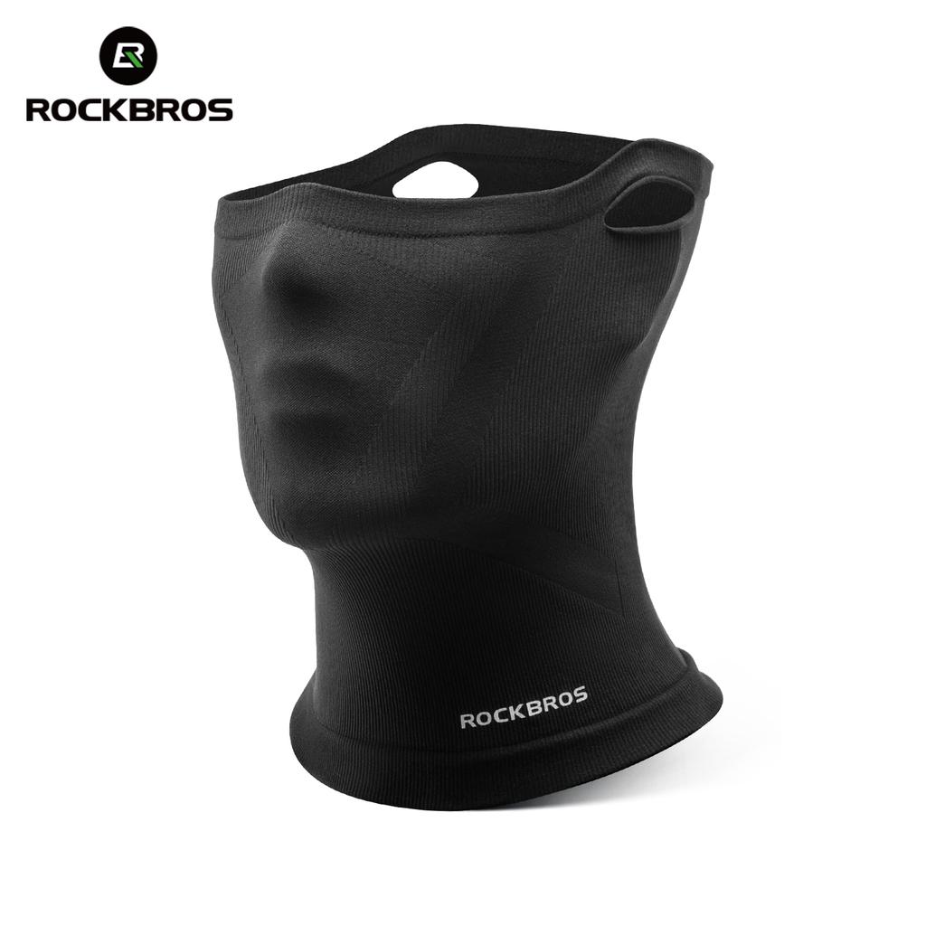 Rockbros Warmer Cycling Masks Bandana Face Mask Balaclava Outdoor Hiking Ice Silk Mask Comfortable Seamless Protection Scarf