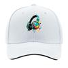 Abstract Neon Headphones Splash Artw Sandwich Baseball Cap Sun Cap Outdoor Workouts Hat