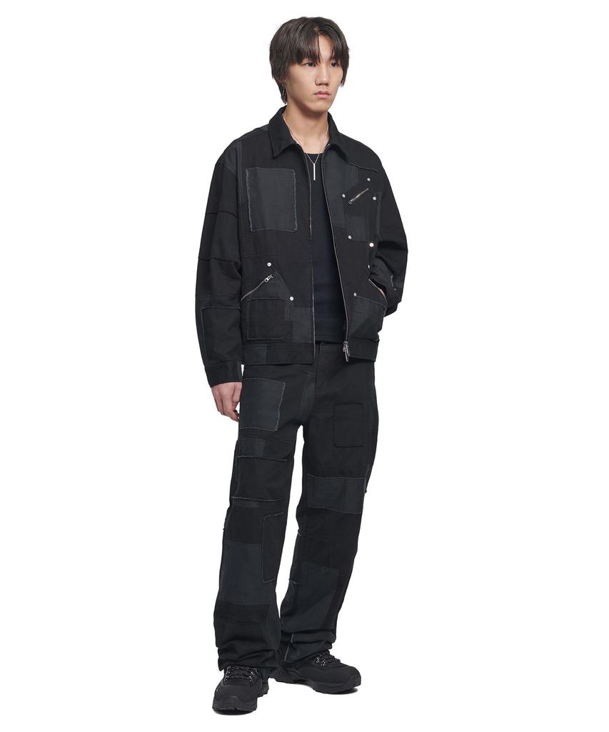 Nomaenyueol Multi Panel Work Pants - Washed Black