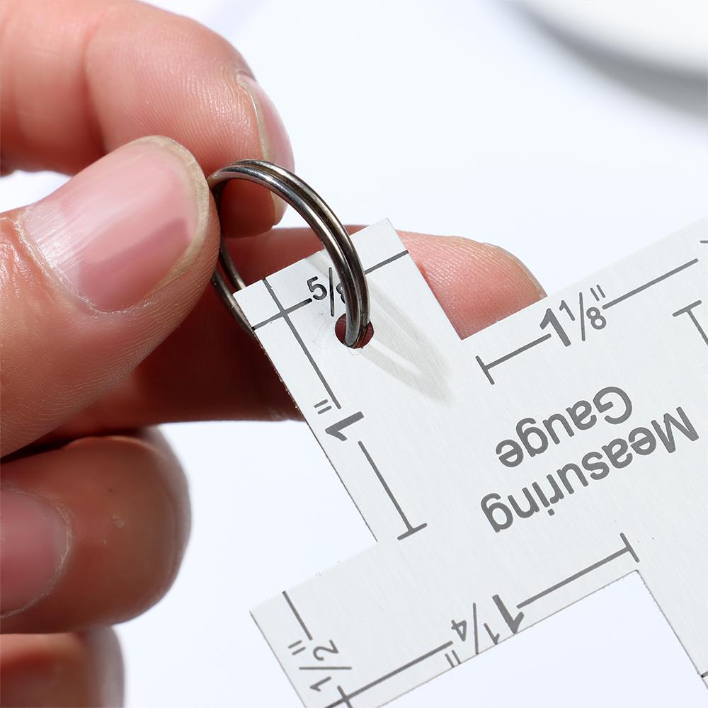 Metal DIY Craft Accessories Patchwork Quilting Measuring Gauge Template Sewing Ruler Tailor Ruler