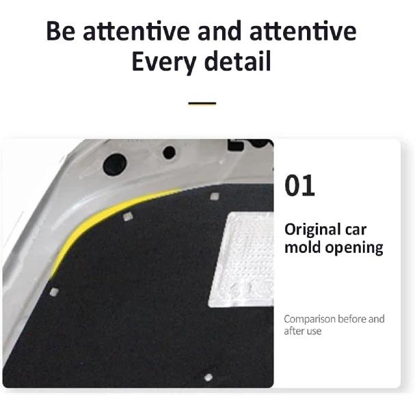 Compatible For Ford Escape Kuga 2013 2014 2015 2017 2018 2019 Car Engine Hood Pad Front Sound Insulation Covers Heat Shade Auto Accessories(Black B)