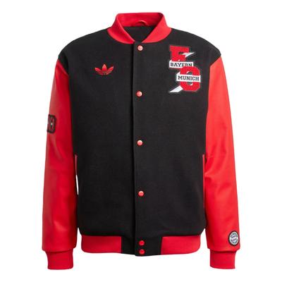 adidas Eredeti Vrct Fcb Alkalmi Kényelmes Szélálló Meleg Baseball Dzseki Unisex Dzseki Fekete JF0584