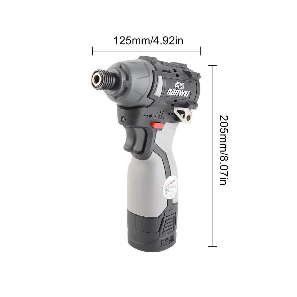 16.8V Brushless Electric Screwdriver Set Rechargeable Cordless Electric Power Screwdriver Set With3450RPM Speed and 140Nm
