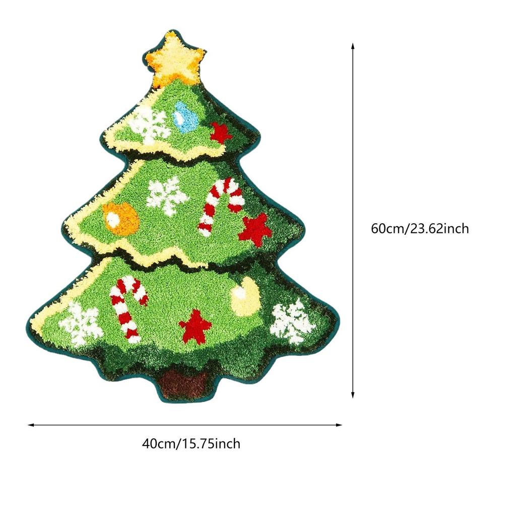 Christmas Rug Easy Clean Professional Soft Decorative Gifts Bathroom Rug
