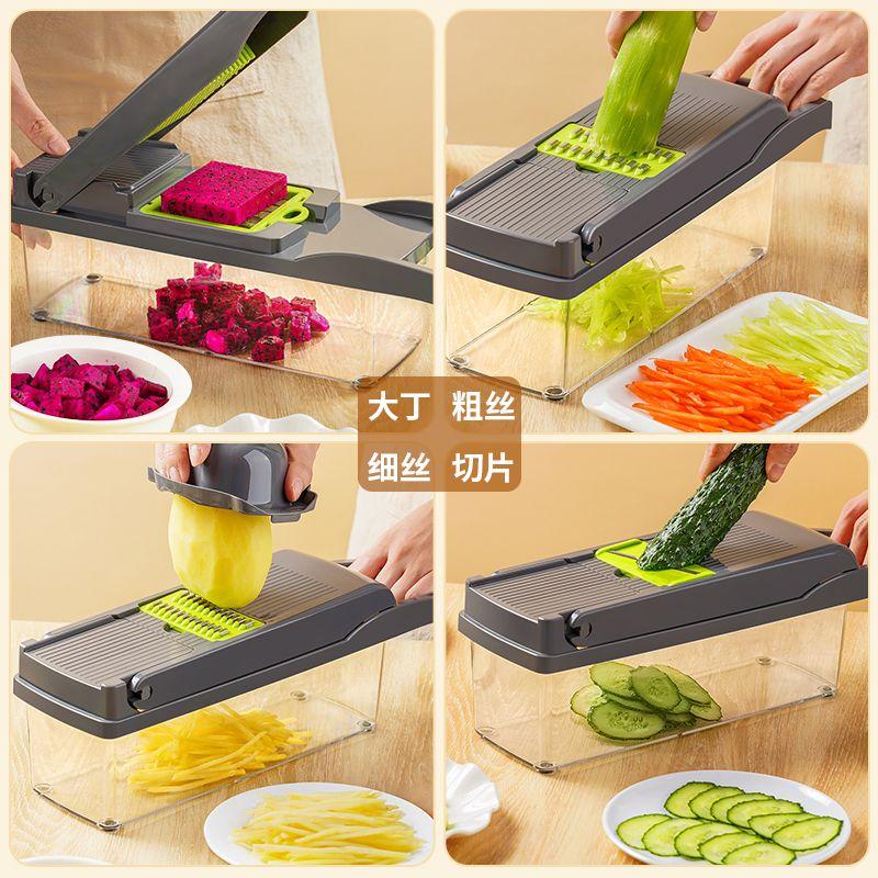 16 In 1 Multifunctional Vegetable Chopper Tool Cocina Manual Vegetable Slicer Potato Shredder Cooking Area Gadgets for Home