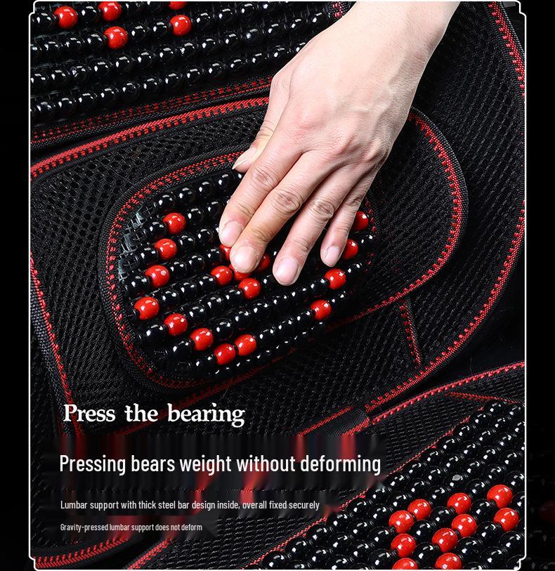 Universal Ventilated Wooden Bead Car Seat Cushion for All Seasons