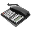 KXT8001CID Desktop Wired Phone Home Hotel Fixed Telephone with LCD Display Redial Function FSK DTMF(Black )