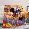 1PC Spider-Man Print Flannel Blanket, High quality Comfortable for All Seasons, Home Decor, Warmth and Comfort, Perfect for Christmas Gifts