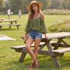 Women Sleeveless V Neck Tank Top Loose Fit Casual Summer Blouse Lightweight Soft Fabric Stylish Design
